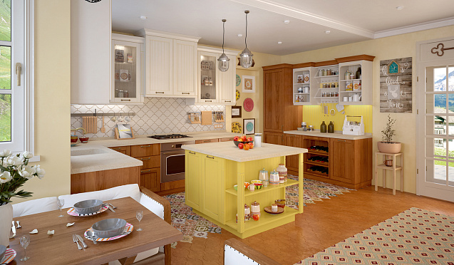 Желтые кухни Кухня Берта