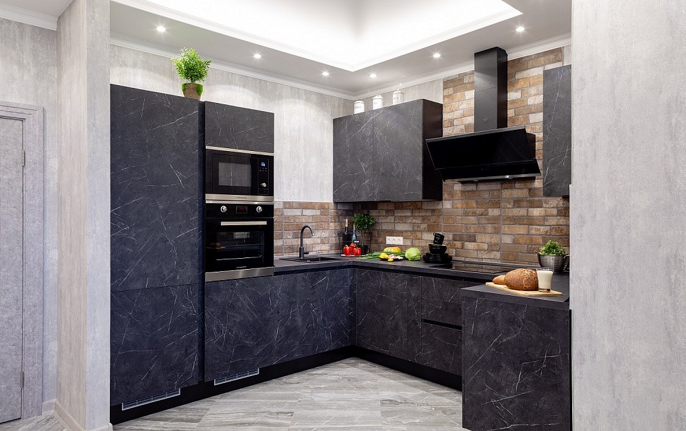 Кухня Ноа Лофт (мрамор)