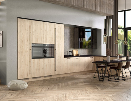 Бежевая кухня в Клину