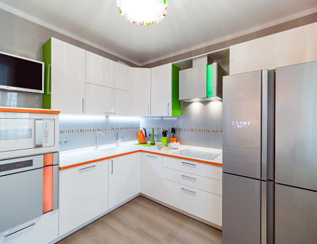 Фотопечать на фасадах кухни