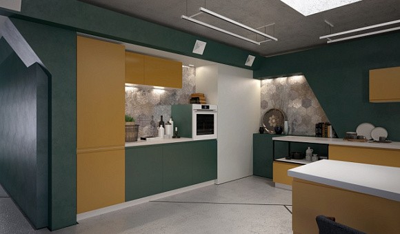 Желтая кухня в Южно-Сахалинске