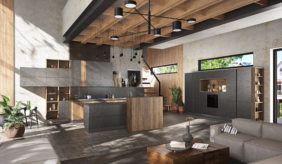 Коричневая кухня в Мурманске