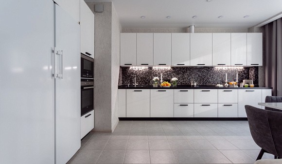 Глянцевая кухня в Ростове-на-Дону