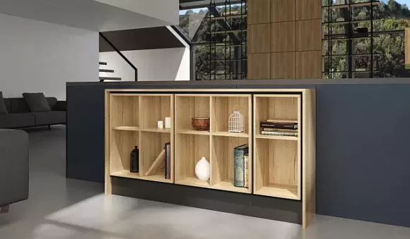 Синяя кухня в Санкт-Петербурге