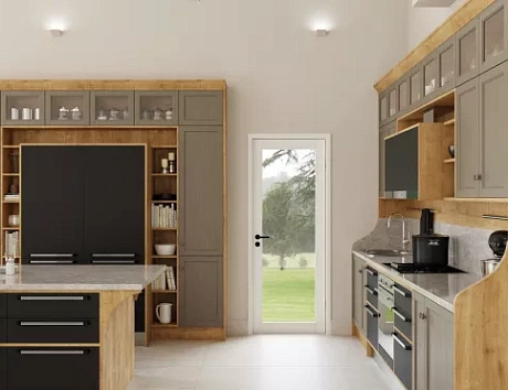 Коричневая кухня в Санкт-Петербурге