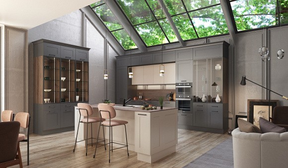 Коричневая кухня в Новосибирске