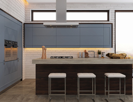 Дизайн стен на кухне