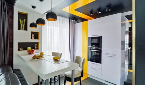 Глянцевая кухня в Ростове-на-Дону