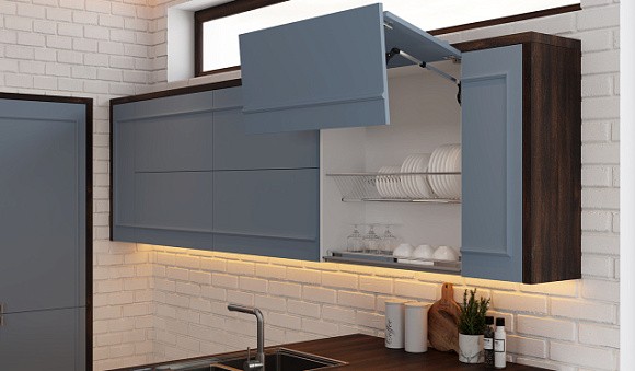 Синяя кухня в Санкт-Петербурге