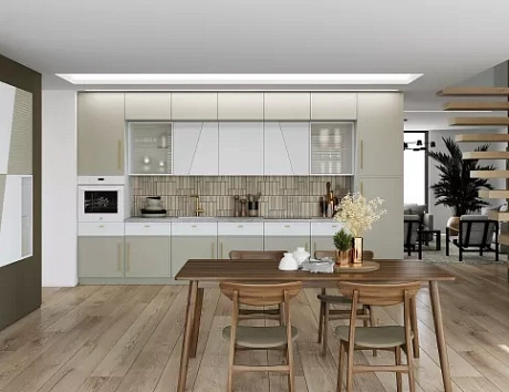 Светлая кухня в Воронеже