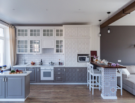 Серая кухня в Самаре