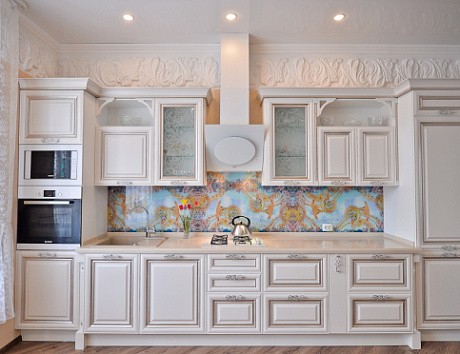 Бежевая кухня в Мурманске