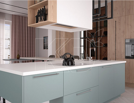 белая кухня в современном стиле