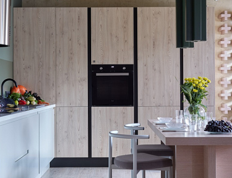 Бежевая кухня в Твери