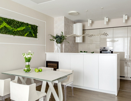 Бежевая кухня во Владивостоке