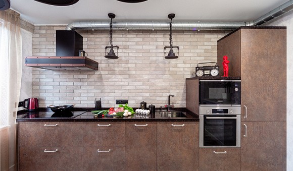 кухни в стиле лофт