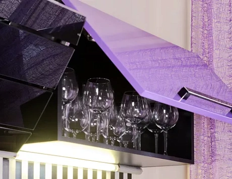 Фиолетовая кухня в Ярославле