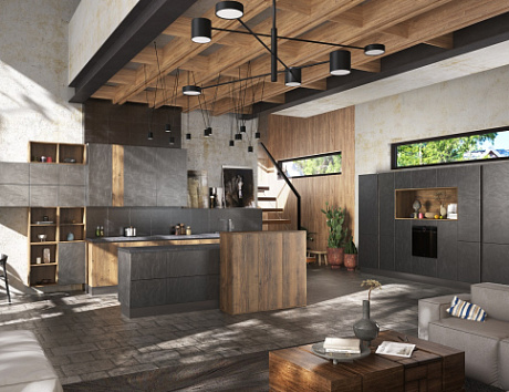 Коричневая кухня в Анапе