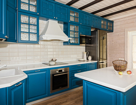 Синяя кухня в Казани