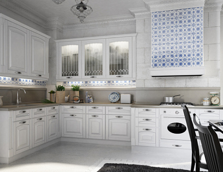 Белая кухня в Липецке