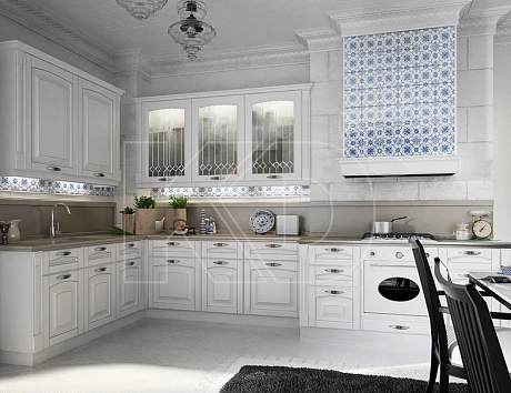 Фасады кухни классика с патиной