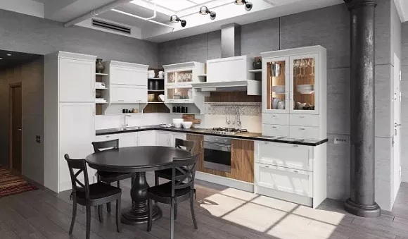 Белая кухня в Липецке