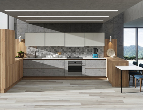 Бежевая кухня во Владикавказе