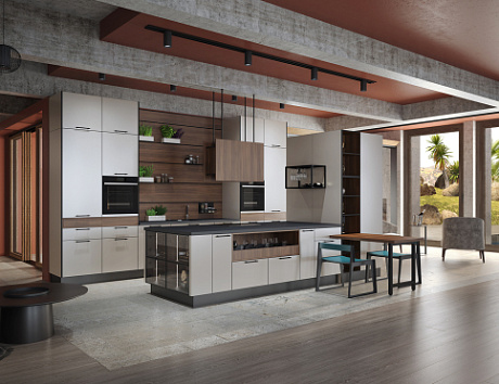 Светлая кухня в Воронеже