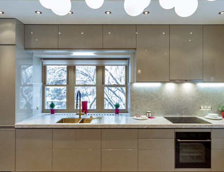 Глянцевая кухня в Твери