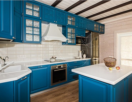 Угловые кухни для дачи