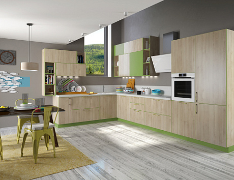 Коричневая кухня в Новосибирске