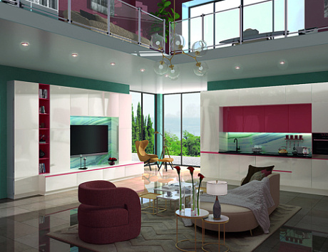 Бежевая кухня в Нальчике