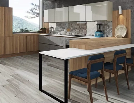 Коричневая кухня в Новосибирске