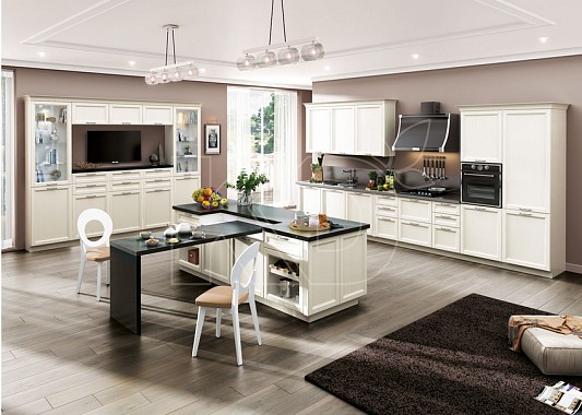 Белая кухня современная классика