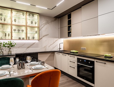 Как менялась мода на форму кухонь