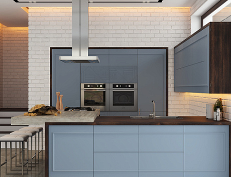 Синяя кухня в Наро-Фоминске