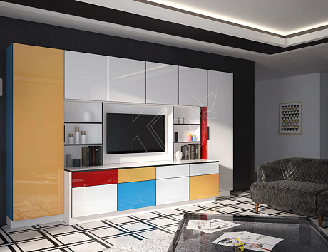 Современная мебель для гостиной со шкафом
