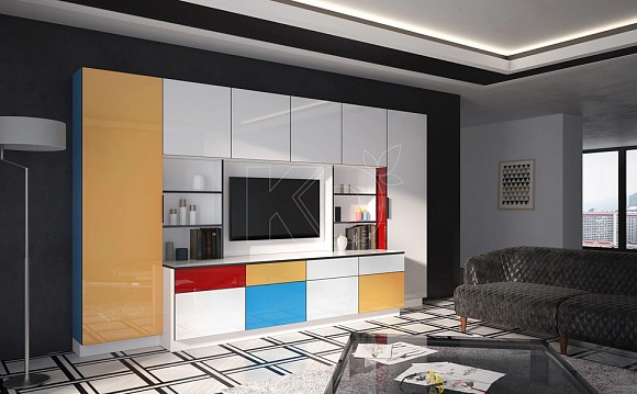 Современная мебель для гостиной со шкафом