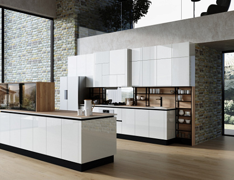 Светлая кухня в Сочи