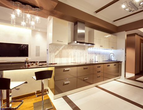 Коричневая кухня в Воронеже