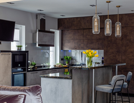 Стиль Лофт в кухонном пространстве