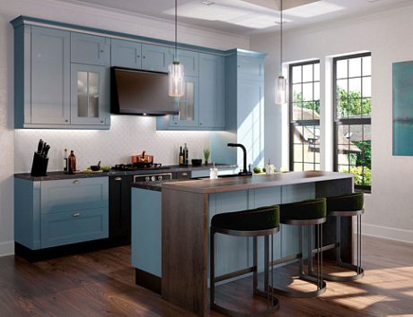 Синяя кухня в Казани