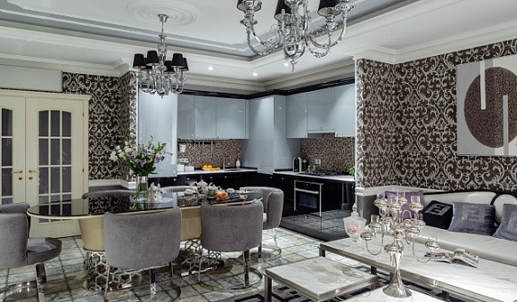 Светлая кухня в Екатеринбурге