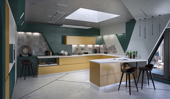 Желтая кухня в Южно-Сахалинске