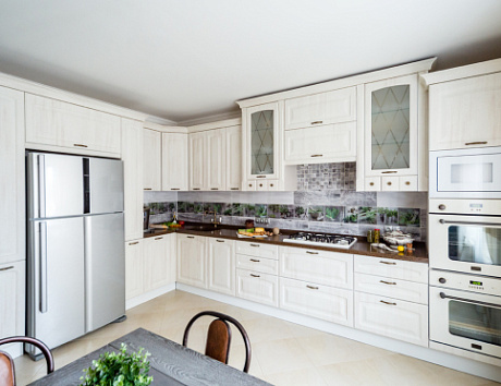 Бежевая кухня в Клину