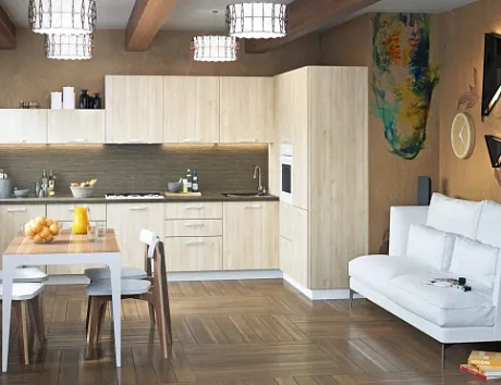 Коричневая кухня в Воронеже