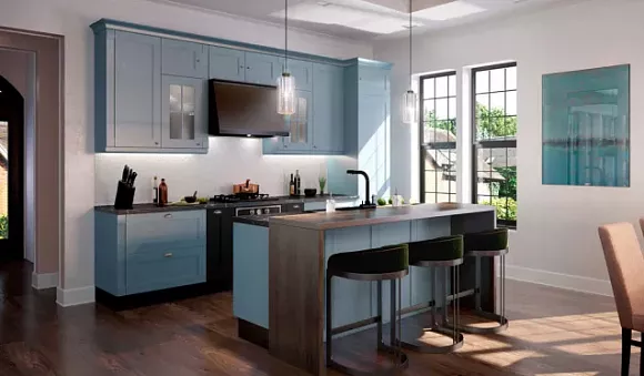 Светлая кухня в Екатеринбурге