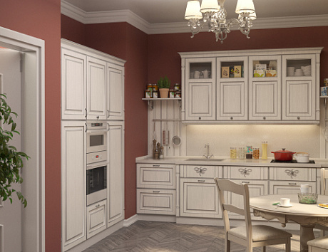 Светлая кухня в Санкт-Петербурге