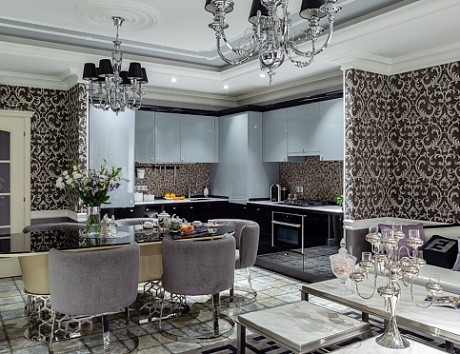 Бежевая кухня в Мурманске