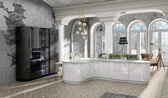 Белая кухня в Липецке